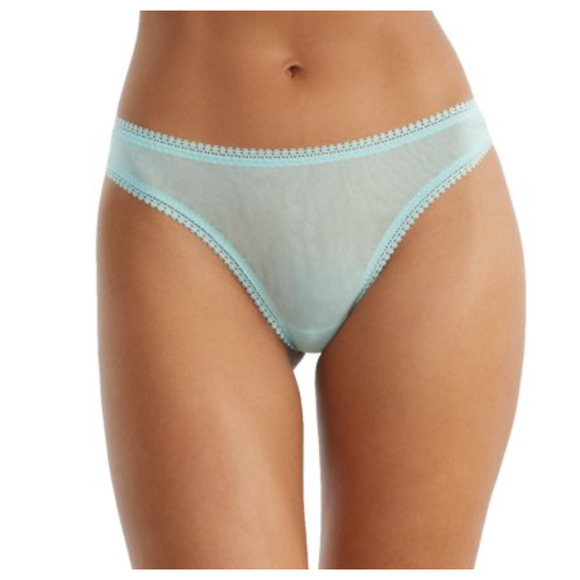 OnGossamer Women Gossamer Mesh Hip-G Thong Panty Sage Mist Size M/L - Picture 1 of 1